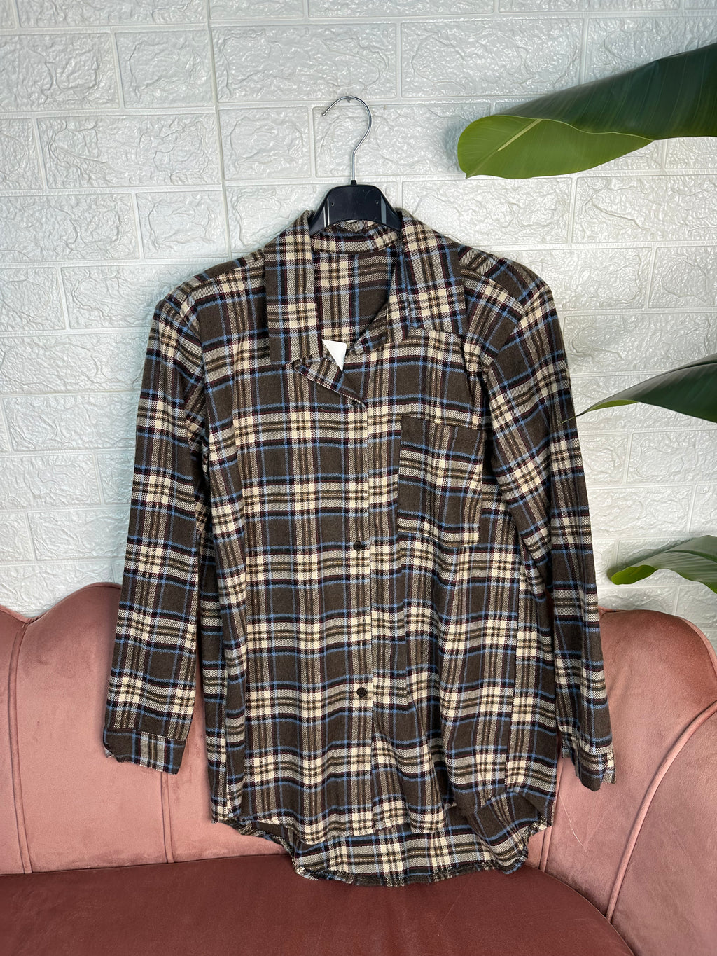 Camicia quadri spallina