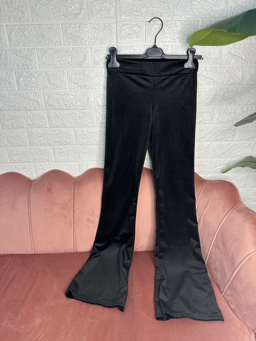 Pantalone zampa velluto