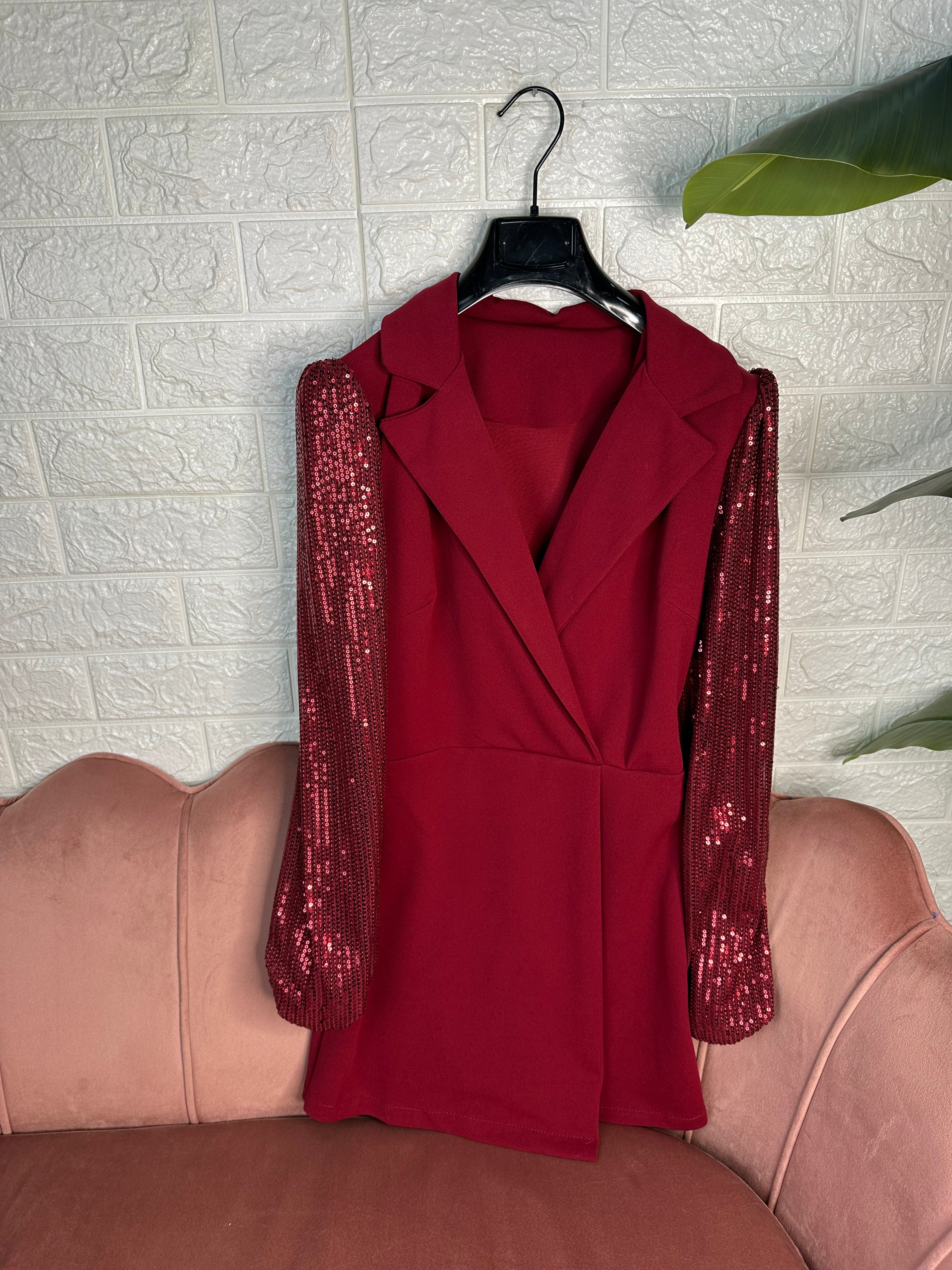 Tutina blazer paillettes