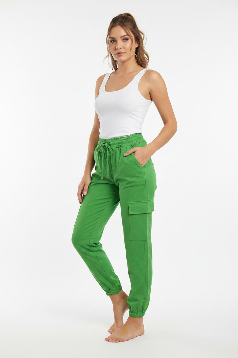 Pantalone cargo cotone